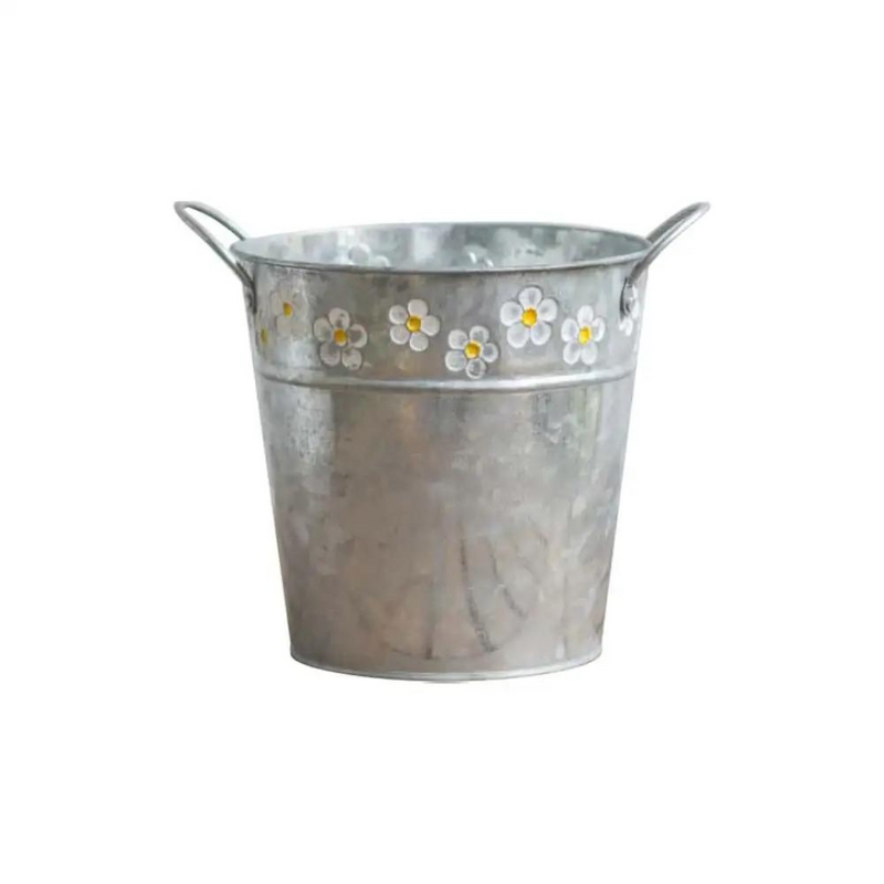 Balde Decorativo para Jardim em Ferro Forjado