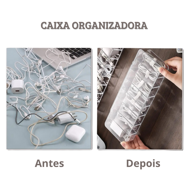 Caixa Organizadora em Acrílico Transparente