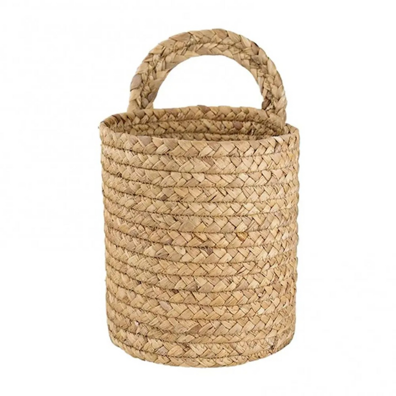 Cesta de Armazenamento em Rattan com Alça