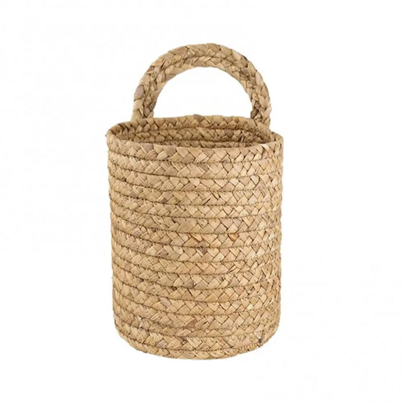 Cesta de Armazenamento em Rattan com Alça