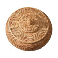 Cesta de Armazenamento em Vime Feita À Mão