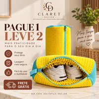 Bolsa Lava Tênis Premium Claret Decor — Pague 1, Leve 2
