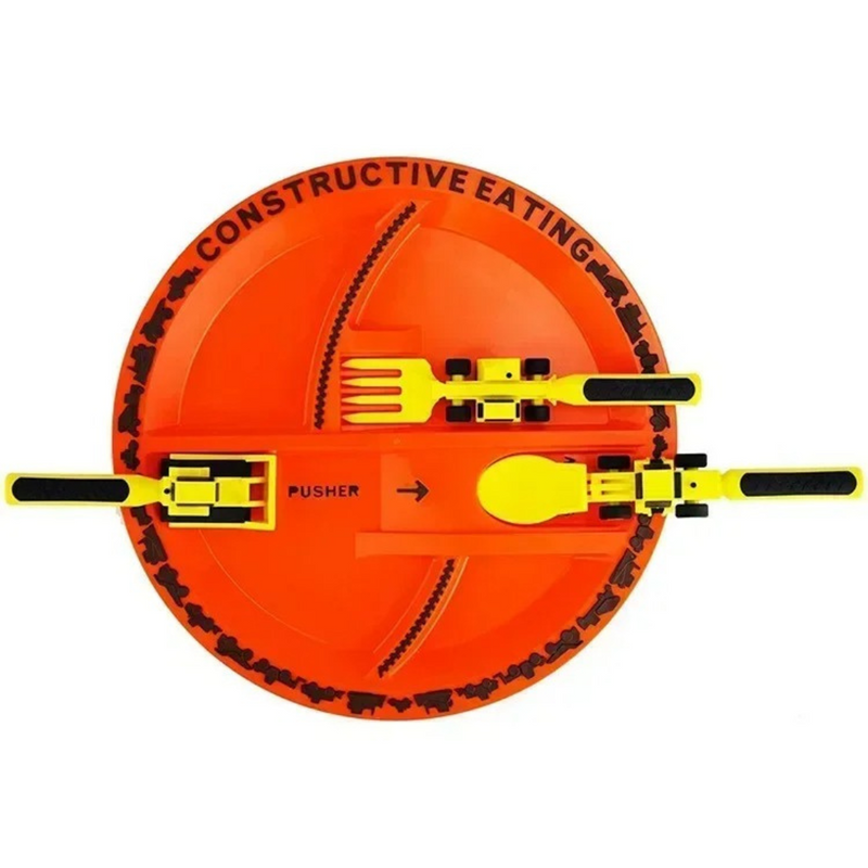 Conjunto de Utensílios de Jantar para Crianças Pista de Carros