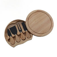 Conjunto para Frios com Tábua e Espátulas em Aço Inoxidável
