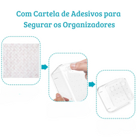 Conjunto de Organizadores de Gaveta Transparente