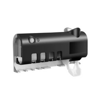 Mantenha suas escovas de dente higienizadas com o Dispensador Automático de Pasta de Dente UV. Recarregável via USB, com fixação sem perfuração e carregamento solar, é perfeito para um banheiro organizado e livre de bactérias.