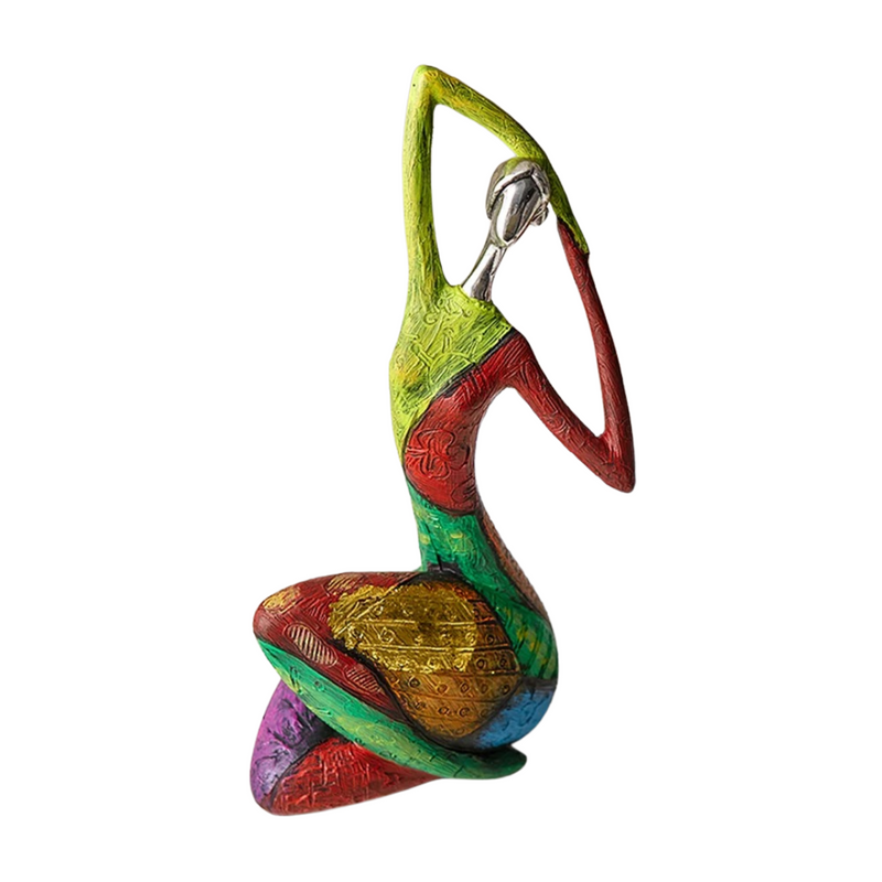 Escultura Abstrata Silhueta Feminina em Resina para Decoração