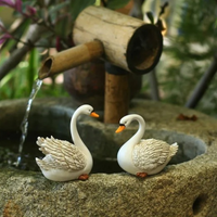 Estátua de Jardim em Resina Cisne Branco