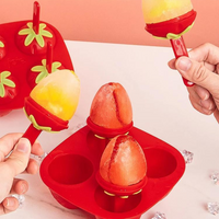 Forma de Picolé Com Forma de Morango e Melancia Fruit Ice