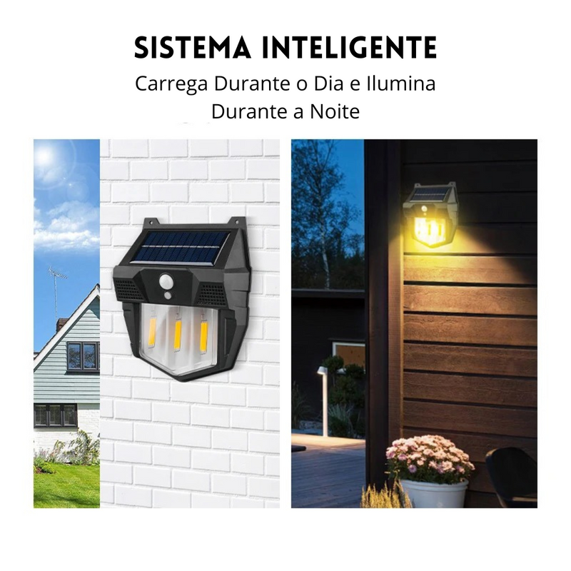 Lâmpada de Led Energia Solar para Jardim