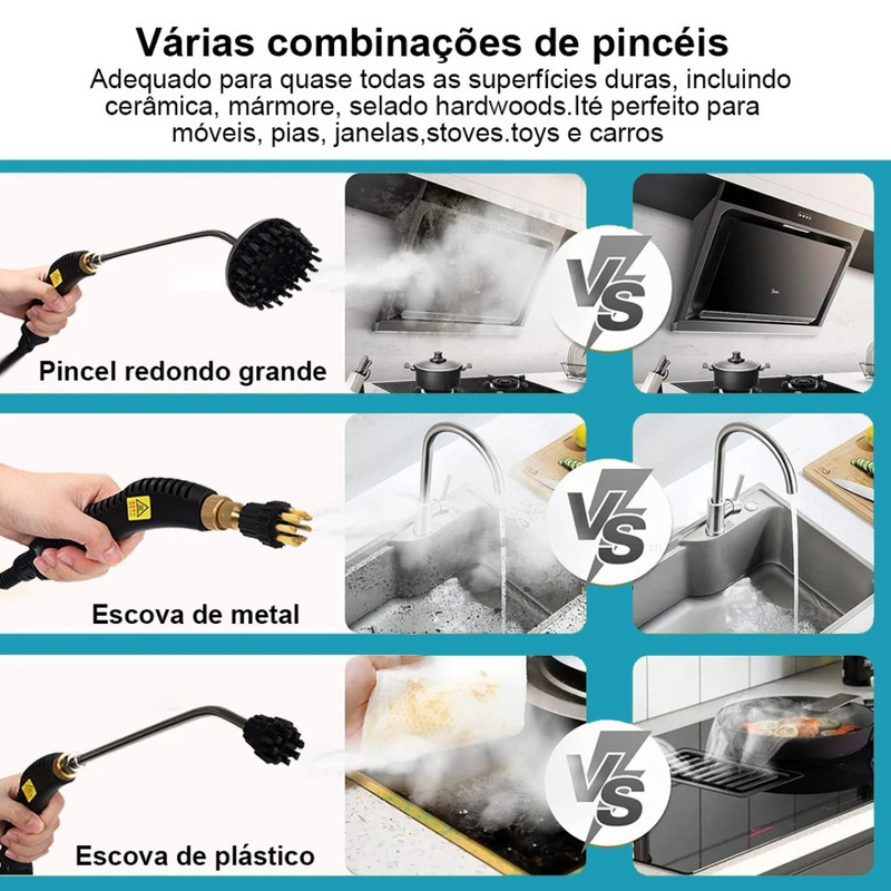 Limpador a Vapor de Alta Pressão 2500W