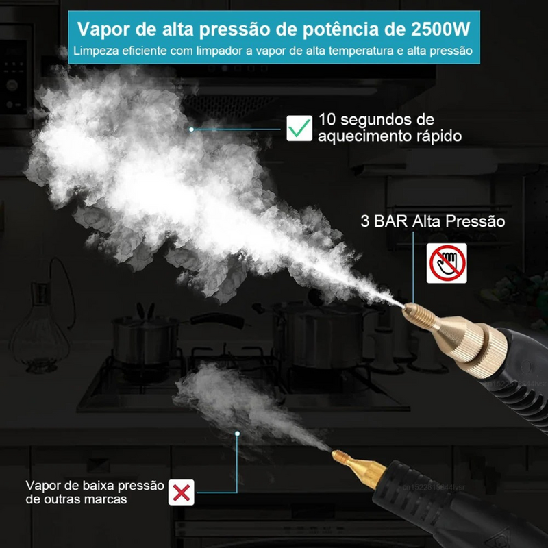 Limpador a Vapor de Alta Pressão 2500W