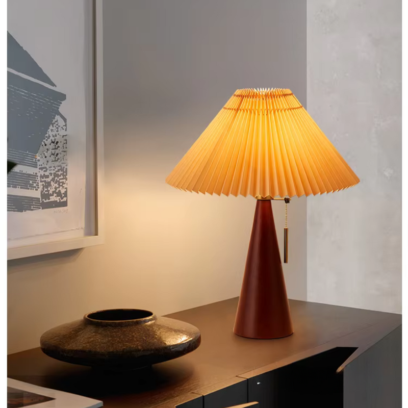 Luminária de Mesa para Leitura em Madeira