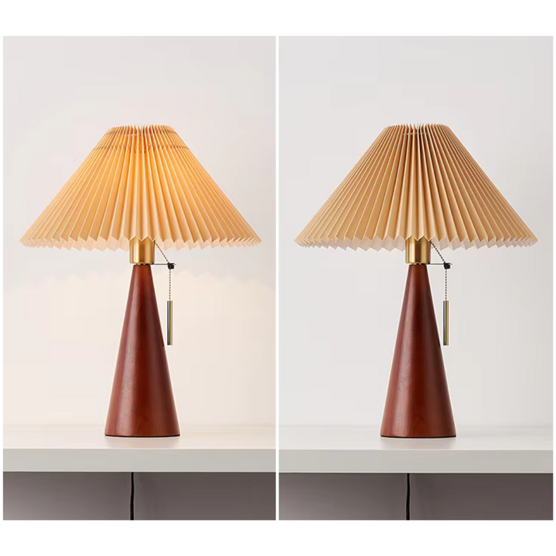 Luminária de Mesa para Leitura em Madeira