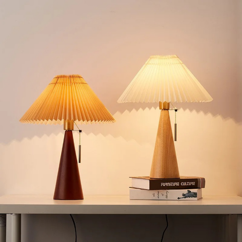 Luminária de Mesa para Leitura em Madeira