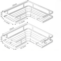 Transforme seu espaço com a Prateleira de Acrílico de Luxo para banheiro. Ideal para chuveiro e cozinha, esta prateleira de canto é fácil de instalar sem perfuração e organiza seus itens de cuidados com a pele com elegância.