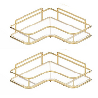 Transforme seu espaço com a Prateleira de Acrílico de Luxo para banheiro. Ideal para chuveiro e cozinha, esta prateleira de canto é fácil de instalar sem perfuração e organiza seus itens de cuidados com a pele com elegância.