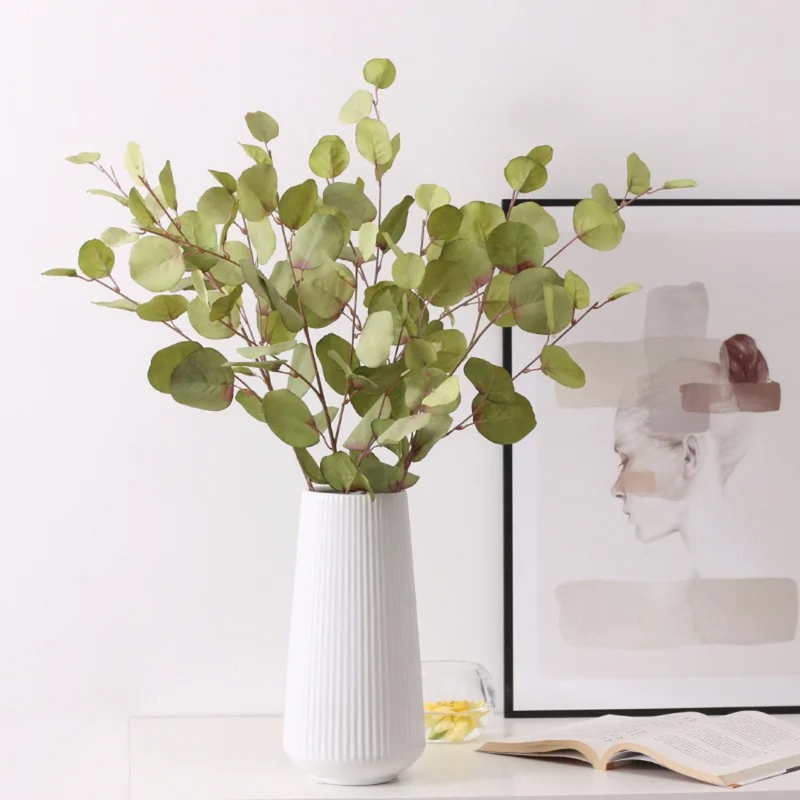 Ramo Artificial Folhas de Eucalipto para Decoração