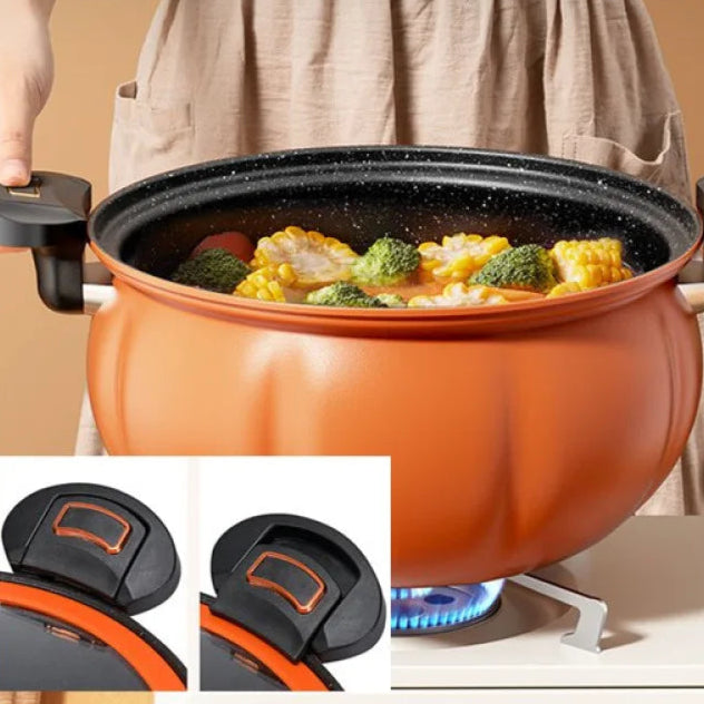 Panela Multifuncional de Ferro Fundido com Tampa Micropressão – 8L