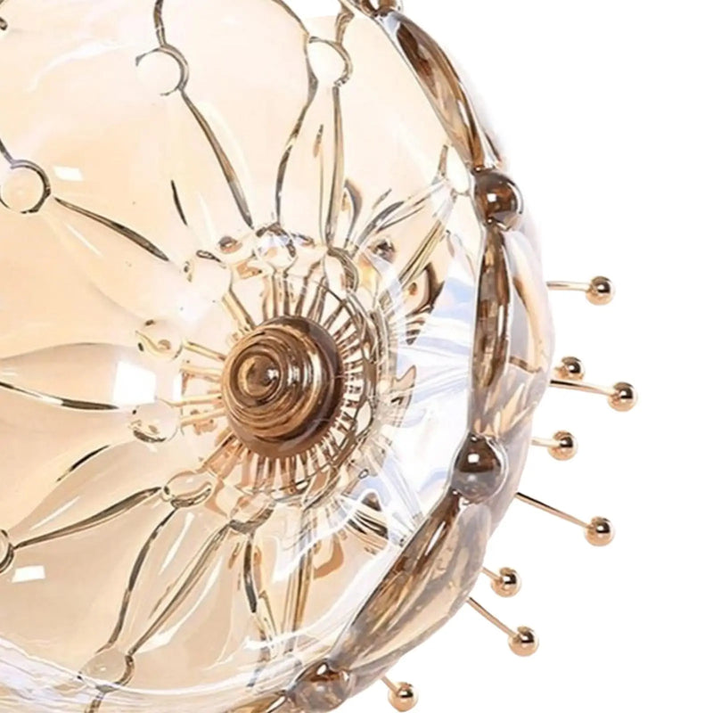 Fruteira Centro de Mesa em Vidro e Metal