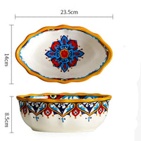 Tigela Oval de Cerâmica Elegance