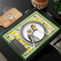 Sousplat Decorativo Retangular de Limão Siciliano