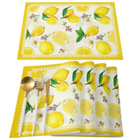 Sousplat Decorativo Retangular de Limão Siciliano