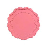Sousplat  Redondo em Silicone Alto Relevo