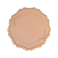 Sousplat  Redondo em Silicone Alto Relevo