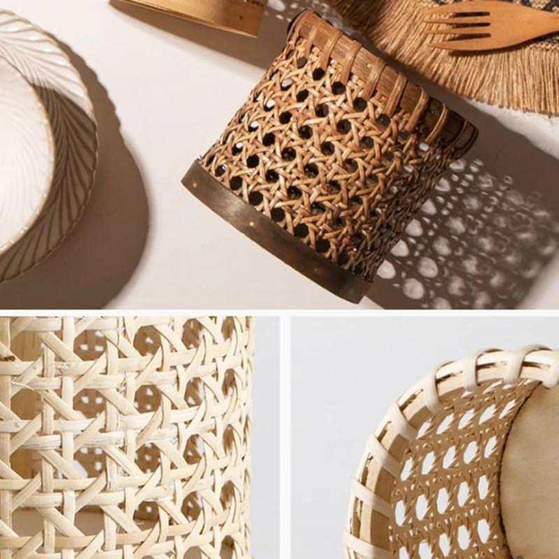 Suporte Organizador em Rattan Artesanal