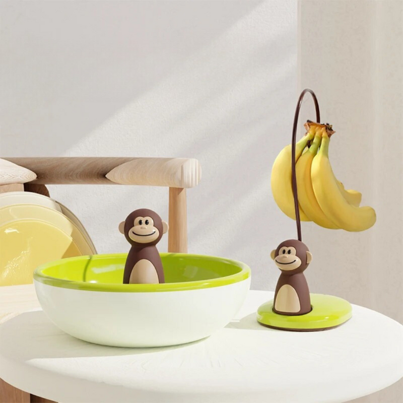 Suporte para Banana com Macaco na Base