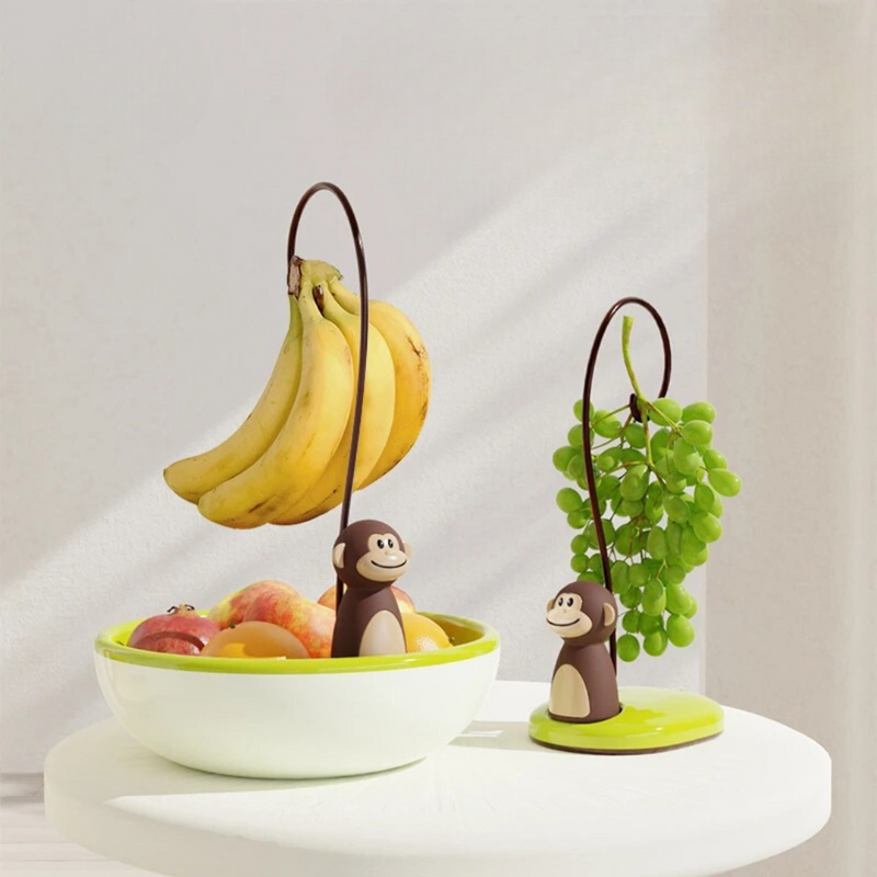 Suporte para Banana com Macaco na Base