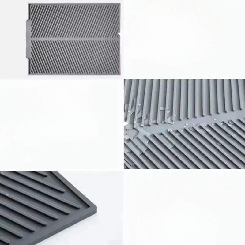 Tapete de Drenagem em Silicone Antiderrapante para Cozinha