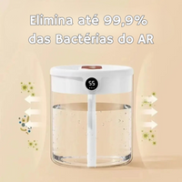 Umidificador Doméstico 2L com Duas Saídas de Pulverização