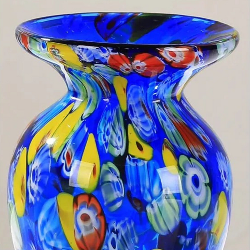 Vaso Ornamental Pintado a Óleo