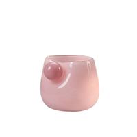 Vaso Decorativo de Vidro com Esmalte Colorido